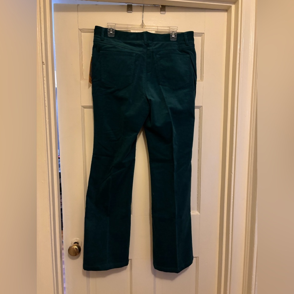 Misses teal color corduroy pants